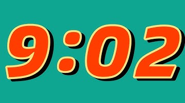 9 Minute and 2 Second Countdown Timer ⏰ | Bright green screen and huge numbers