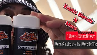 Exotic Blendz N More Live Review Pt 2. Buda's best kept Secret 🙊 . Don't forget water 😉.