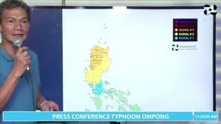 Pagasa update on typhoon 'Ompong' (11 a.m. Sept 15)