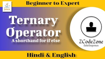 Mastering the Ternary Operator in Java in Hindi and English