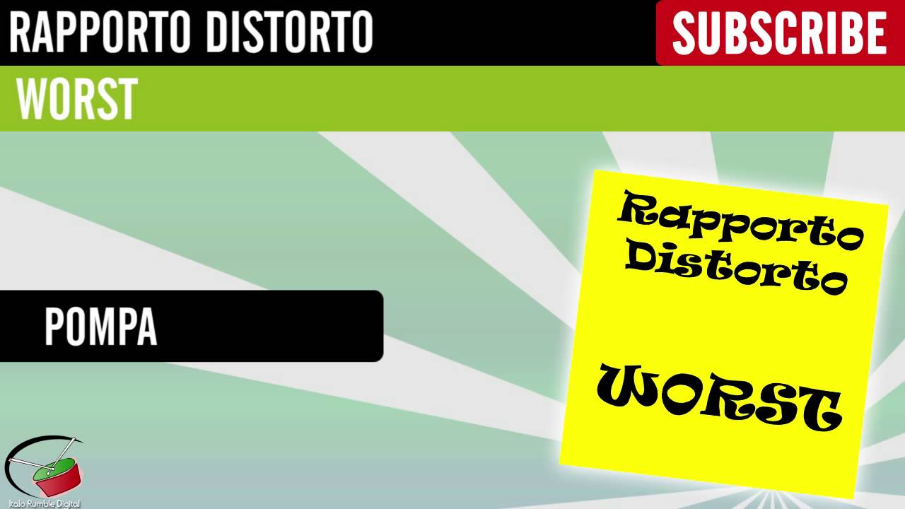 Obejrzyj Rapporto Distorto - Pompa w YouTube Obejrzyj Rapporto Distorto - Pompa w YouTube