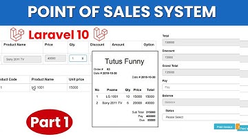Point of sales System Project using Laravel 10 | Part 1