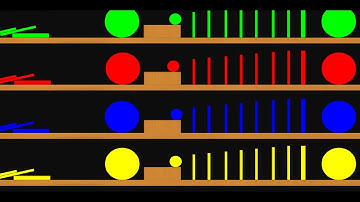 Algodoo Marble Race Domino