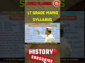 LT Grade History Mains कैसे पढ़ें | Full Syllabus + तैयारी की पूरी Strategy #ltgradehistory #ltgrade