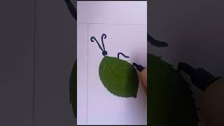 DIY, Insect 🪲 using dry leaves #shorts #diy #art #easy #unique #ideas #creative #beautiful #nature