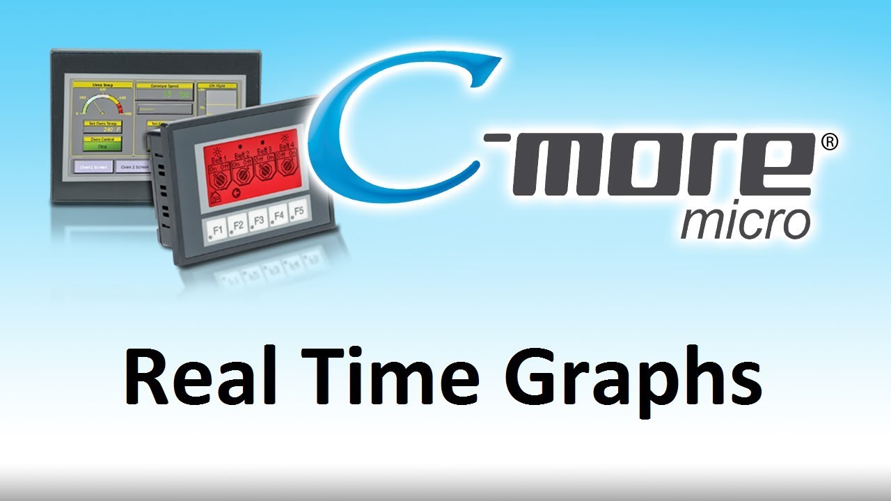 C-more Micro HMI Real Time Graphs from AutomationDirect - YouTube