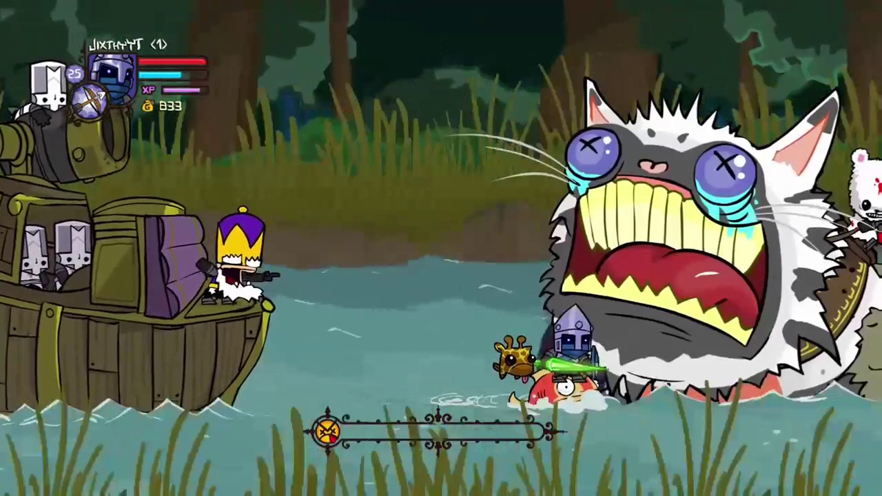 CRAZY FAST KILL ON CATFISH BOSS !!!!!!! Castle Crashers YouTube