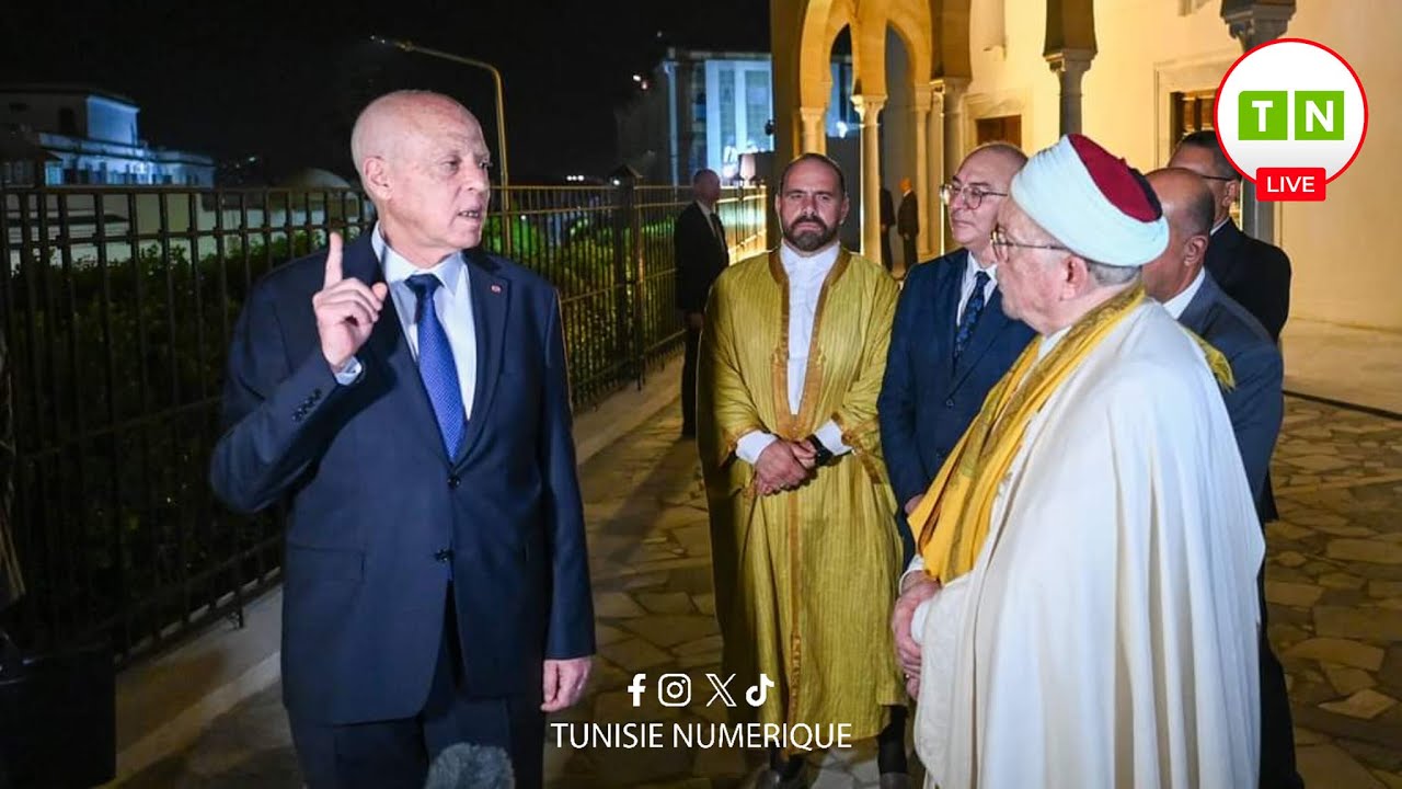 جامع القصبة يفتح أبوابه من جديد بحضور رئيس الجمهورية قيس سعيّد  بعد أن أمر  بترميمه وإصلاحه..