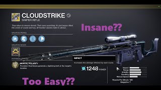Destiny 2│CLOUDSTRIKE IS INSANE! Cloudstrike Gameplay