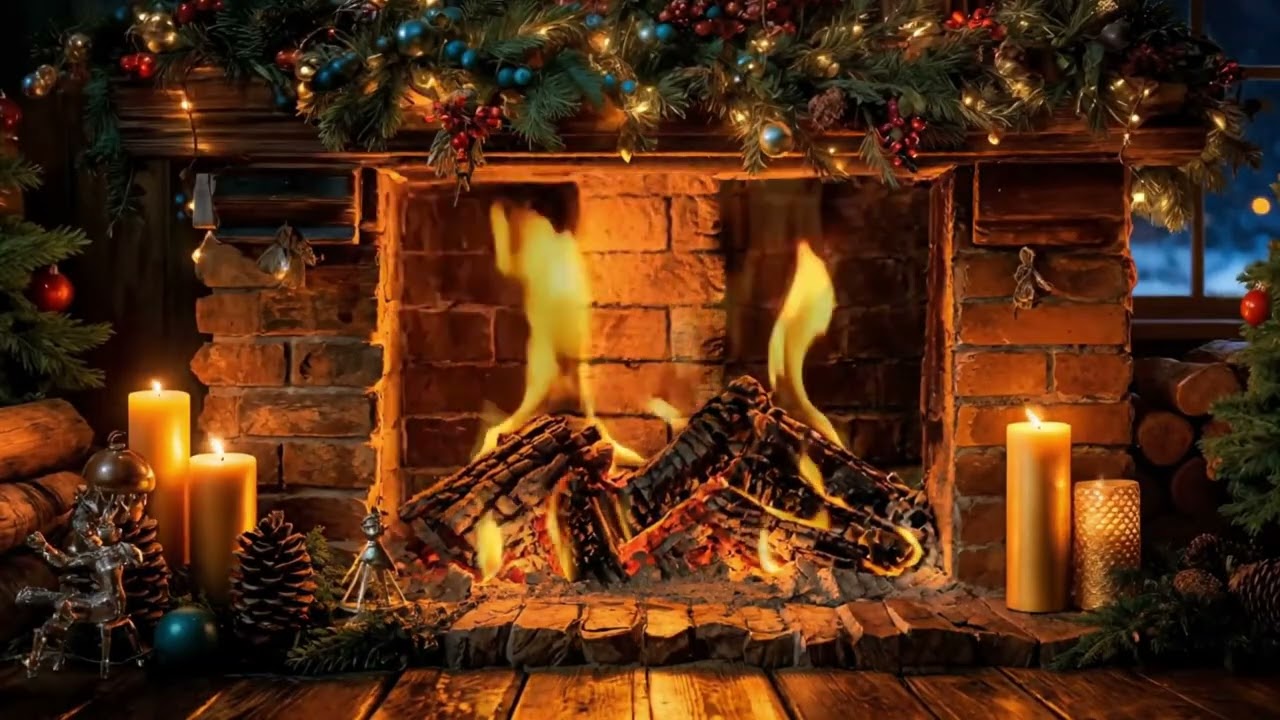 The Most Beautiful & Relaxing Christmas Fireplace for Your Home