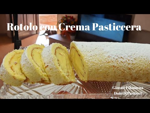 Video: Rotolo Di Torta Alla Crema