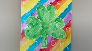 Watercolor Rainbow Shamrock K-2nd (Mar 15th-19th)