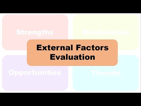 Wideo: Jaki jest cel zewnętrznej oceny czynników EFE Matrix?