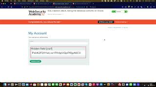 8 SQL injection attack, listing the database contents on Oracle
