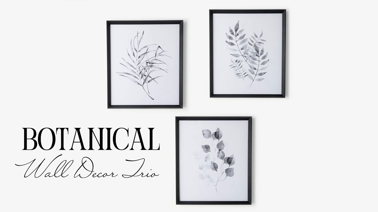 Botanical Wall Decor Trio YouTube