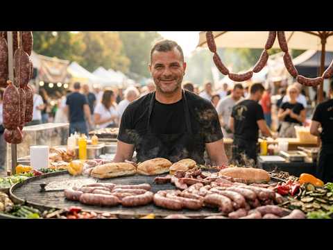 Italy Street Food, Big Grill, Sausages, Steaks, and More