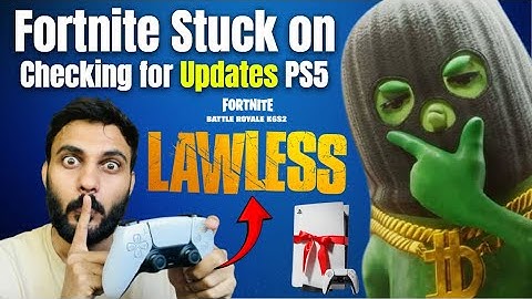 Fortnite Stuck on Checking for Updates PS5 ⚡#fortniteupdate #fortnite