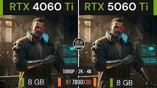 RTX 4060 Ti VS RTX 5060 Ti Test in 20 Games - Raw FPS Only