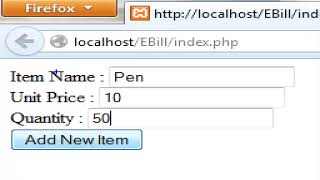 Practical Demo hands on session on creating  a Bill using PHP Part 2