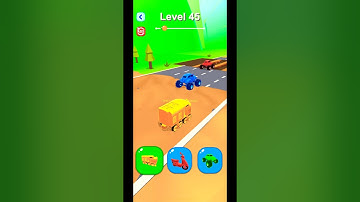 NEW SHAPE SHIFTING FUNNY GAMEPLAY LEVEL 45 #game #gameplay #gameshorts #shapeshifting #shaperun