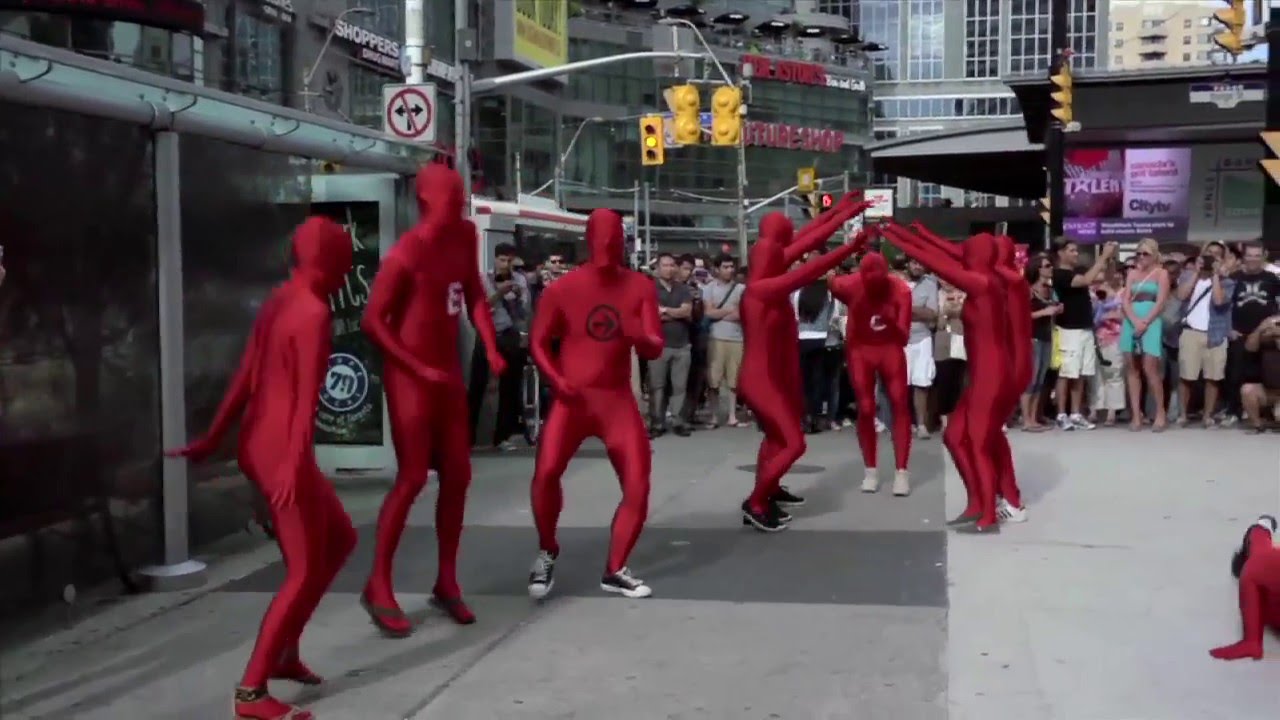 City Chase- Morphsuit Flashmob.
