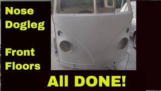 1967 VW Double Cab Front Floor Repair Part 3 | Dog Leg & Rust Repair Complete
