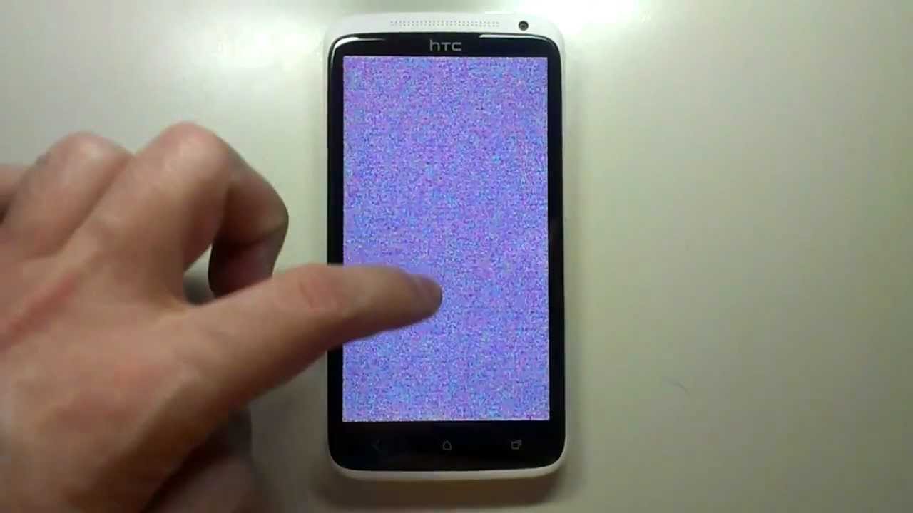 HTC One X screen artifacts - YouTube