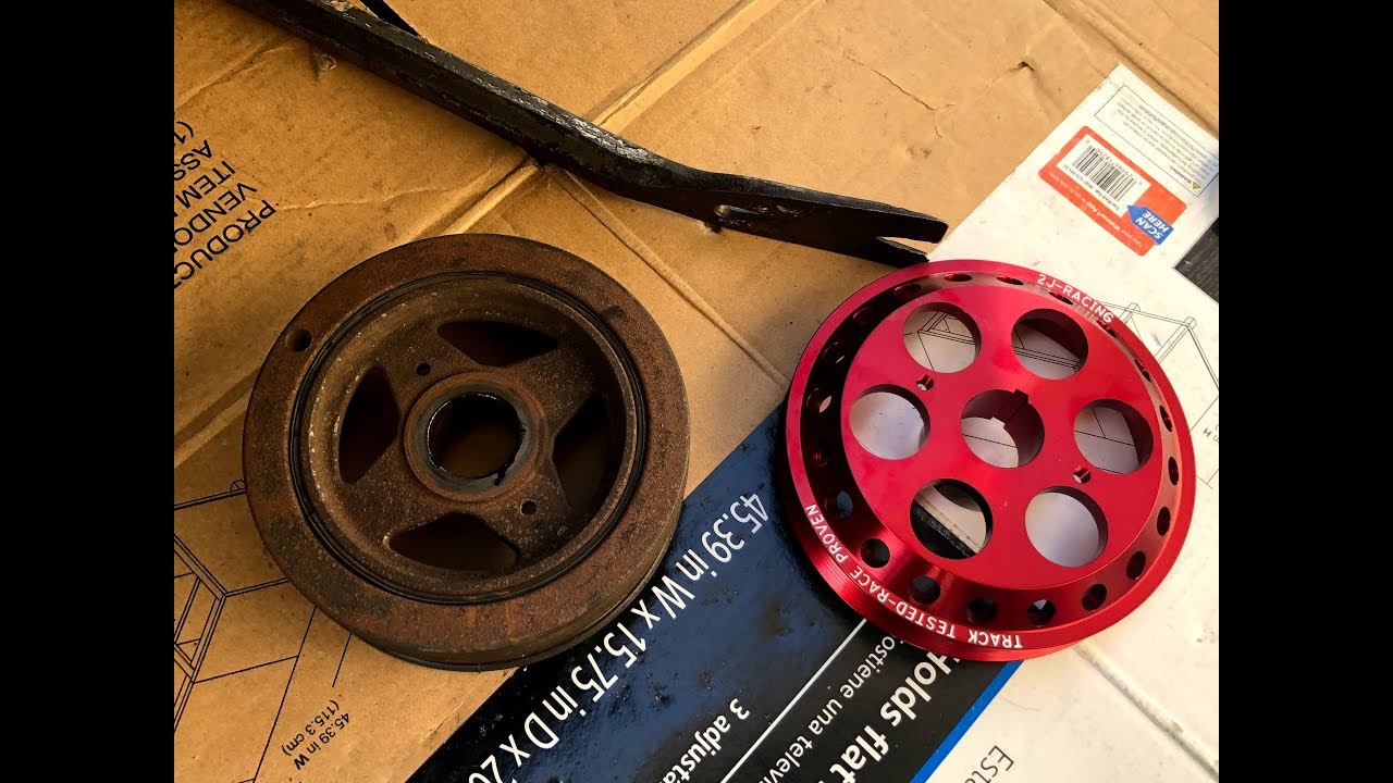 2j Racing- Lightweight Pulley Install(06 Altima 2.5) - YouTube