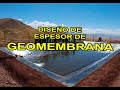 DISEÑO DE ESPESOR DE GEOMEMBRANA EN RESERVORIOS