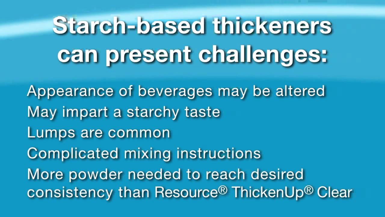 Dysphagia & ThickenUp Clear for Liquid Consistencies YouTube