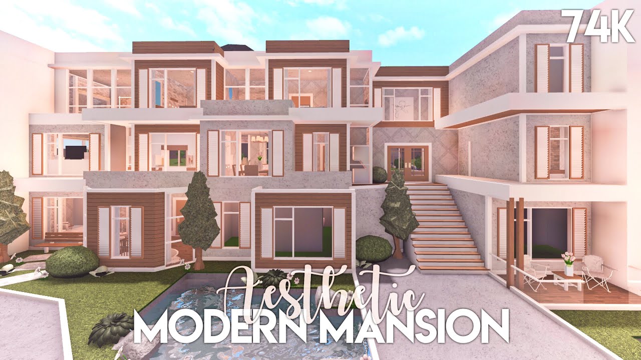 Aesthetic Modern Mansion Bloxburg Build YouTube