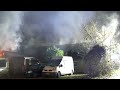 03.12.2024 Meter høje flammer fra campingvogn og hus