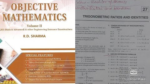 L1 | Ch27 | trigonometric ratios and identities Q1-Q5 exercise solution R.D. SHARMA Ark Mathematics