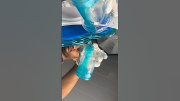 Learn how to create a stunning beach mirror with resin art  #resin #resinartist #resinartindia