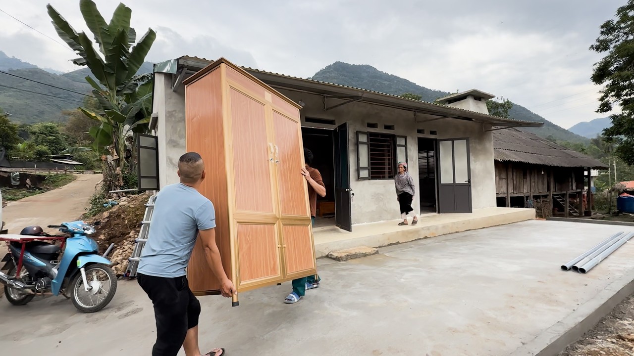 CHị em Đôi Sai ( T 19) | Một vòng Mường Lò mua giường tủ tặng cho 2 bà - Công trình đã xong