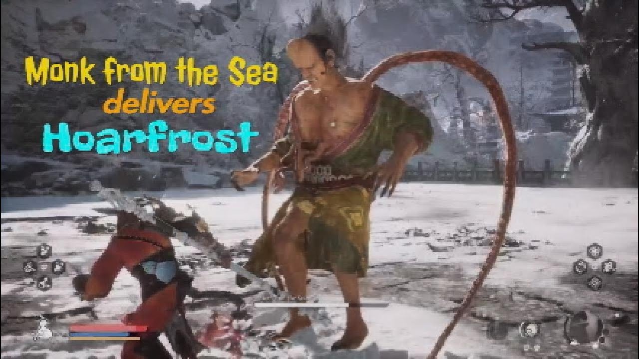Hoarfrost after defeating Monk from the Sea 