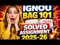 IGNOU BAB-101 Solved Assignment 2025-26 | B.R. Ambedkar | PDF Download Free BAB-101 Assignment 25/26