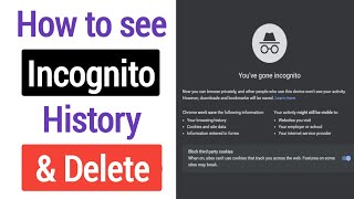 How to see google chrome incognito history and delete it [ in hindi ]:
this video tutorial i will explain you can private browsing from...