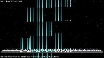 [Black MIDI] Tetris Theme A (Korobeiniki) | MBMS | 136K Notes