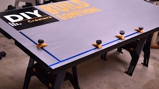 How to make a folding assembly workbench using a set of Sawhorse. Thanks for watching my videos Subscribe to my channel for 