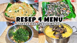 OLAHAN 4 MENU MASAKAN SEDERHANA MASAK UNTUK MAKAN BERSAMA #niahermanto #cooking #resepmasakan