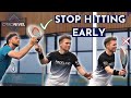 How we changed his tennis volley into this advanced padel volley