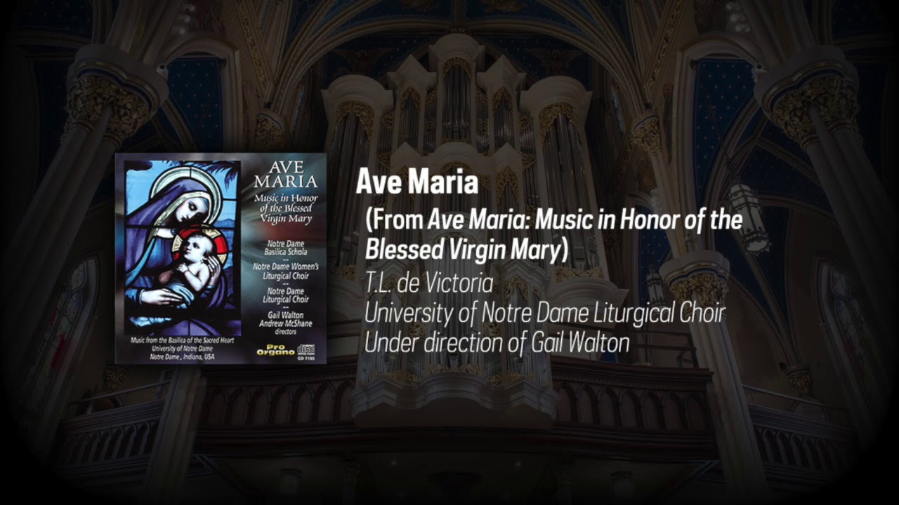 Notre Dame Liturgical Choir Victoria Ave Maria [AUDIO] YouTube