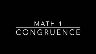 M1 6-7 Notes Congruence