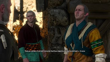 The Witcher 3 - Geralt Stops Racist Mob from Ear Snip Male Elfs Fight & Dialogue "Leave Novigrad"