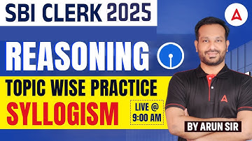 SBI Clerk Reasoning Classes in Tamil | Syllogism Reasoning Questions in Tamil | by Arun Sir