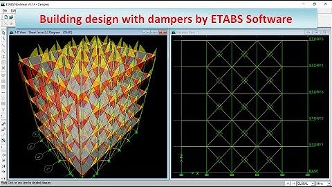 Building design with dampers by ETABS Software