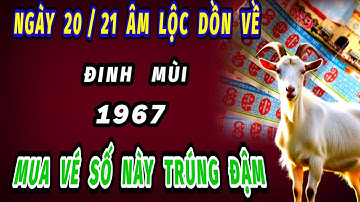 Đúng trong ngày 20 và 21 tháng 8 âm lịch Lộc đổ dồn về tuổi đinh mùi 1967 tin vui trúng số ôm cả tỷ.