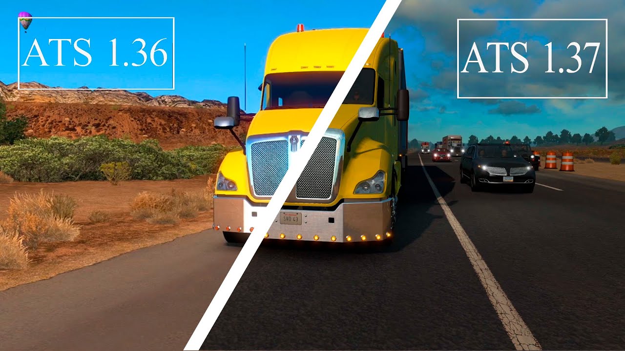 American Truck Simulator 1.37 VS 1.36 - SOUND TEST
