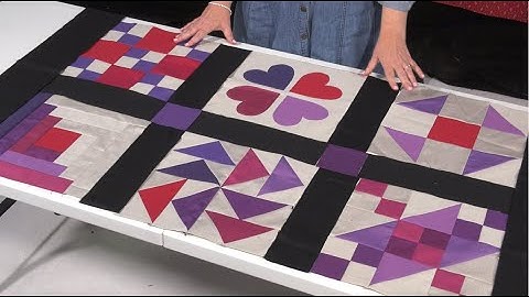 Beginner Patchwork Sampler Quilt Series with Sallieann Harrison – Quilt Layout (Taster Video)